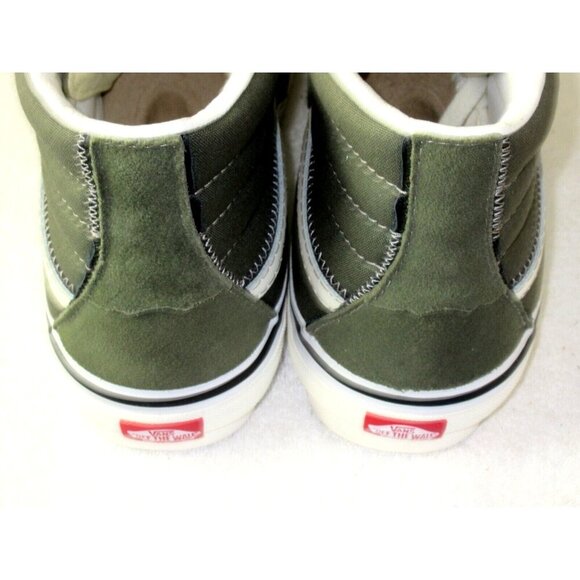 Vans Men's Sk8-Hi Reconstruct Olive Green Camo Canvas Suede shoes Size 13 NIB - Picture 5 of 5
